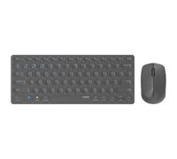 Rapoo 9600M Draadloze multimodo Blade Combo Set, QWERTY US - Donkergrijs