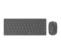 Rapoo 9600M Inalámbrico multimodo Blade Combo Juego, QWERTY US - Gris oscuro
