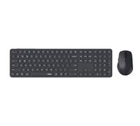 RAPOO - 9810M - Combo Teclado y ratón inalámbrico Multi Modo Ultra-Slim - Conexión inalámbrica multimodo, conexión de hasta 4 Dispositivos, diseño Ultrafino, batería Recargable - Negro