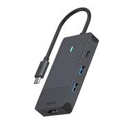 Rapoo | Adaptador multipuerto 4 en 1 HDMI y USB-A a USB-C, Gris Oscuro | Compacto y portátil con Plug and Play fácil de Usar, UCM-2001