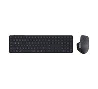Rapoo Blade-Series E9550L - Combo de teclado y mouse inalámbricos 9560M, teclado ultrafino de 110 teclas y mouse inalámbrico MT760SE, compatible con 4 dispositivos, silencioso, USB-C, recargable, para