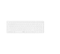 Rapoo E9310M - Teclado inalámbrico Bluetooth y USB inalámbrico 2,4 G, multidispositivo hasta 4 dispositivos, carcasa de aluminio compacta plana, funciona con pilas, disposición QWERTZ en alemán, color