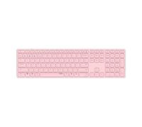 Rapoo E9800M clavier RF sans fil + Bluetooth QWERTZ Allemand Rose