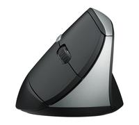 Rapoo EV250 - Ratón ergonómico vertical silencioso, ratón óptico inalámbrico de 2,4 G, 800/1000/1200/1600 DPI, clics silenciosos, 5 botones, compatible con Windows/Mac OS/iPad OS, portátil, PC, color