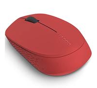 Rapoo I Ratón inalámbrico multimodo (Ratón Ordenador Bluetooth M100 y conexión de 2.4 GHz, ambidiestro con 9 Meses de duración de la batería) Rojo