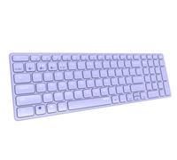 Rapoo I Teclado inalámbricos QWERTY Portugués Bluetooth y 2.4 GHz, Lila