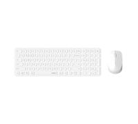 Rapoo I Teclado y Ratón inalámbrico QWERTY español, Blanco