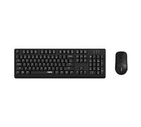 Rapoo Teclado y ratón inalámbrico X1500 1200 dpi, Windows XP/Vista/7/8/10/11 y macOS, Pilas, Negro