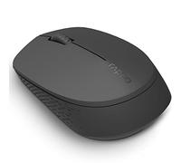 Rapoo M100 Silent - Ratón inalámbrico con Bluetooth y inalámbrico (2,4 GHz) a través de USB, multimodo, 1000 dpi, Teclas silenciosas, Color Gris Oscuro (18199)