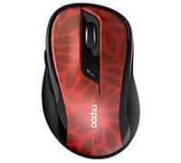 Rapoo - Ratón inalámbrico multimodo, con Bluetooth y conexión de 2,4 GHz, con sensores dpi Ajustables y 12 Meses de duración de la batería, M500, en Rojo Oscuro