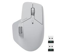 RAPOO MT760 PRO Ratón inalámbrico, NearLink + Bluetooth 5.0 multidispositivo, 12K DPI, 2K Polling, Ergo para trabajo y juegos, 11 botones programables, memoria integrada, clics silenciosos, USB-C