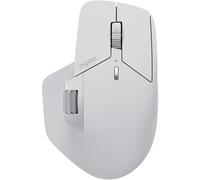 Rapoo MT760L Wireless Mouse Silent - Ratón inalámbrico USB 2.4G y Bluetooth, hasta 4000 dpi, Clic silencioso, multidispositivo, Rueda de Desplazamiento Pulgar, batería, para PC, Mac, Color Blanco y
