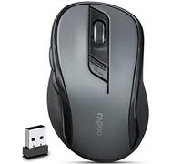 Rapoo | Ratón inalámbrico silencioso, Multimodo: 2,4 GHz, Bluetooth 3.0 y 4.0, Alcance de 10m, 1600 dpi, Color Negro (18404)