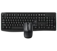 RAPOO | Ratón y Teclado Inalámbrico X1800Pro (Teclado y ratón Ordenador Resistente a Las Salpicaduras, Batería Duradera, Univer) Color Negro
