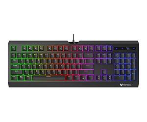 Rapoo Teclado de membrana retroiluminado para juegos V52S - Negro (QWERTY)