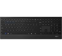 Rapoo Teclado inalámbrico E9500M QWERTY portugués Multimodo Bluetooth/2.4GHz Ultrafino 4,5mm Negro