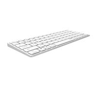 Rapoo Teclado inalámbrico E9600M teclado inalámbrico diseño de aluminio plano batería recargable ecológica Diseño DE QWERTZ PC & Mac - blanco