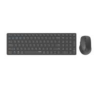 Rapoo - Teclado inalámbrico multimodo recargable Blade 9700M (paquete de teclado y ratón, teclado recargable 99 teclas AZERTY, ratón 5 botones autonomía 12 meses, ideal para ordenador portátil), color