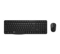 Rapoo - Teclado y ratón inalámbrico (1800 Pulgadas), Color Negro
