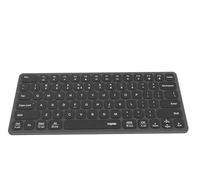 Rapoo UCK-6001 Teclado retroiluminado ultra plano con concentrador multipuerto USB-C 8 en 1, diseño plano de aluminio, diseño alemán QWERTZ PC & Mac - gris oscuro