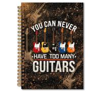 RAPOSU Guitar Lovers Players Gifts Notebook 5.5x8.3, Music Lover Gifts