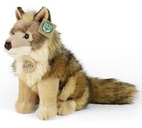 RAPPA Coyote/Lobo de peluche sentado, 24 cm, respetuoso con el medio ambiente