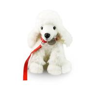 Rappa Eco - Caniche de Peluche para Perro (28 cm), Color Blanco