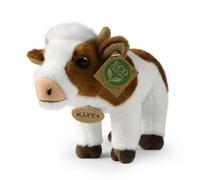 Rappa Peluche de vaca marrón y blanco de pie, 25 cm, peluche, respetuoso con el medio ambiente
