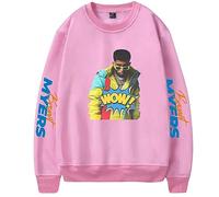 Rapper Bryant Myers Casual Cuello O Manga Larga Sudaderas Neutro Tops Ropa De Calle Casual Moda Jersey Sudaderas con Capucha XXS~4XL-Black||XXS