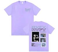 Rapper RVFV Tour Merch Camiseta De Moda Camisetas De Moda Harajuku Hip Hop Camisetas De Gran Tamaño Unisex (J XL)