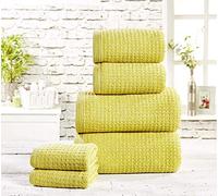 Rapport Belle Maison - Juego de Toallas (6 Unidades, 450 g/m², algodón), Color Verde