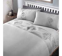 Rapport Boston - Juego de Funda nórdica, algodón poliéster, Gris, Doublé