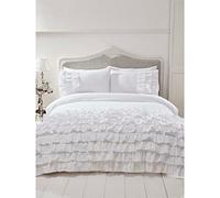 Rapport Flamenco edredón Conjunto, Solo, Color Blanco