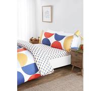 Rapport Home Baltimore - Juego de Ropa de Cama matrimonial de Microfibra, Funda de edredón Reversible y sábana Bajera Ajustable con Fundas de Almohada a Juego