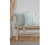 Rapport Home Funda de cojín capitoné - Funda de cojín Estilo cabaña Aqua