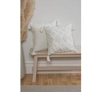 Rapport Home Funda de cojín con diseño geométrico, Color Crema