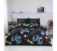 Rapport Home Gamer - Juego de Funda de edredón de Microfibra para Cama Doble