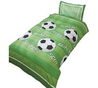 Rapport Home Goal Football - Juego de Funda de edredón y Funda de Almohada, Color Verde