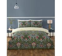 Rapport Home Heritage - Juego de Ropa de Cama Doble Reversible de Microfibra Floral, Color Azul