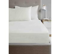 Rapport Home So Soft Premium - Sábana Bajera Ajustable de Microfibra para Cama Doble, Color Crema