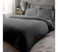 Rapport - Juego de Funda nórdica y Funda de Almohada para Cama de Matrimonio, Color Gris