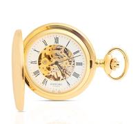 Rapport Londres, reloj de bolsillo doble estilo cazador vintage en oro, vintage, Vintage