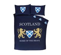 Rapport Scotland Home of The Brave - Juego de edredón Reversible (Doble), Color Azul