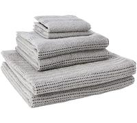 Rapport SPA - Juego de Toallas (M2), 100% algodón, Color Plateado, Suave Verde