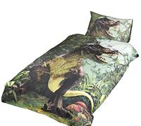 Rapport T Rex Colcha para Cama Individual de Funda de edredón Juego de Funda de y P/Dino Jurassic Ropa de Cama Funda de Dinosaurio