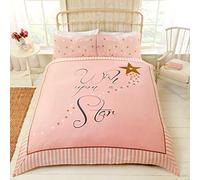 Rapport Wish Upon a Star - Juego de Funda de edredón Doble, Color Rosa