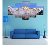 RAPSANI Cuadro sobre Impresión Lienzo 5 Piezas Macizo del Annapurna Nepal HD Abstracta Imágenes Modulares Sala De Estar cuadro decorativo abstracto salon dormitorio Decoración para El Hogar 200X100Cm