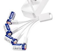 Rapthor Camera Baterías recargables 850 mAh compatible con Arlo Wireless Security Camera 3 V batería de litio con cargador (4 unidades) (4)