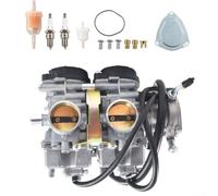 Raptor 660 - Conjunto de carburador 5LP-14900-20-00 para YFM660R para ATV para quad 2001-2005 - Diafragma de tornillo de mezcla de combustible y juego de flotador, cuerpo de metal, solución de