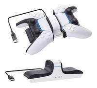 Raptor Gaming CS200 Estación de Carga Doble para Mandos Inalámbricos PS4/PS5
